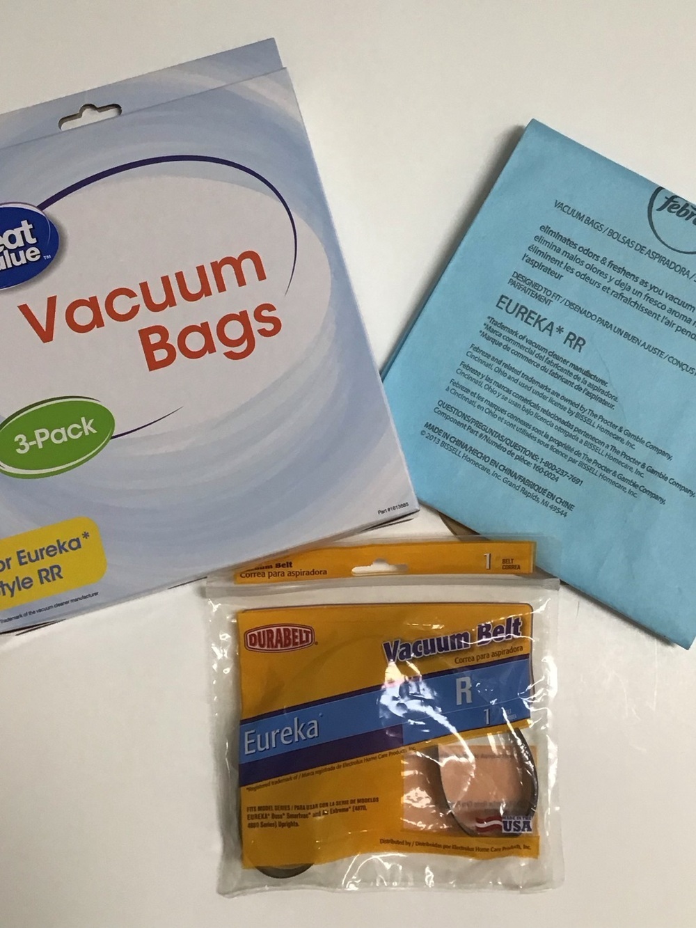 Eureka Vacuum BELT R Durabelt 65110AQ 1 Count Eureka 4800 Series + Upright BAGS